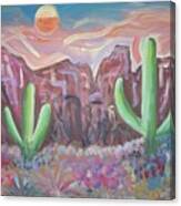 Suggestive Desert Lands Canvas Print
