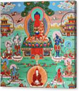 Sukhavati Pure Land Of Buddha Amitabha Canvas Print