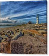 Summer Day At Scituate Lighthouse Canvas Print