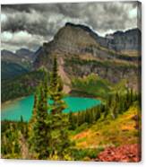 Summer Storms Over Grinnell Lake Canvas Print