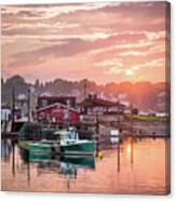 Summer Sunset Over Cook's Lobster Canvas Print