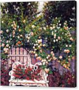 Sumptous Cascading Roses Canvas Print