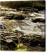 Sun Over Rushing Falls. Dochart. Canvas Print