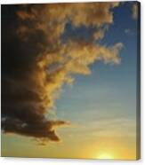 Sun Sea And Cloud Canvas Print
