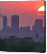 Sun Setting Over St Louis Canvas Print