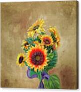 Sunflower Bouqet Canvas Print