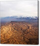 Sunlight And Snow-capped Peaks Canvas Print