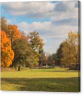 Sunny Day In Autumn Canvas Print