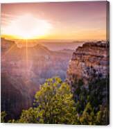 Sunrise At Angel's Window Grand Canyon Canvas Print