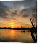 Sunrise At Jacobson Lake Canvas Print