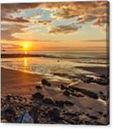 Sunrise At Long Sands Canvas Print