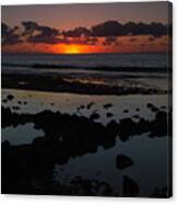 Sunrise At Shipwreck Beach Canvas Print