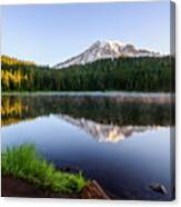 Mount Rainier Viewed From Reflection Lake Canvas Print