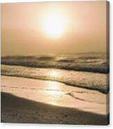 Sunrise In Orange Beach Canvas Print