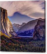 Sunrise In Yosemite Canvas Print