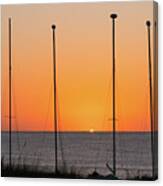 Sunrise Masts Delray Beach Florida Canvas Print