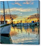 Sunrise On Bay Canvas Print