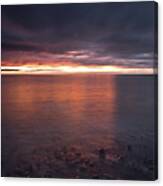 Sunrise On Killiney Beach Canvas Print