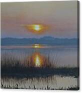 Sunrise On Lake Hollingsworth Canvas Print