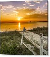Sunrise Over Gulf Bay Canvas Print