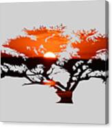 Sunrise Tree Canvas Print