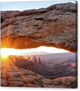 Sunrise Under Mesa Arch - Canyonlands - Moab Utah Canvas Print