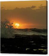 Sunrise Waves Canvas Print