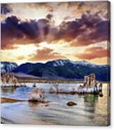 Sunset At Mono Lake Canvas Print