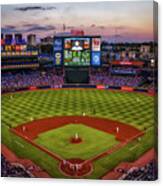 Sunset At Turner Field - Home Of The Atlanta Braves Canvas Print