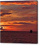 Sunset At White Beach Canvas Print