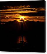 Sunset Behind The Space Needle Canvas Print