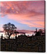 Sunset Graveyard Canvas Print