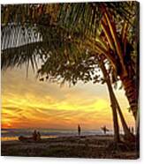 Sunset In Mal Pais Canvas Print