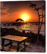 Sunset In Paradise Canvas Print