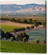 Sunset In Salinas Valley Canvas Print