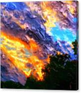 Sunset In Uptown Canvas Print