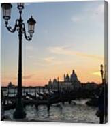 Sunset In Venice Canvas Print