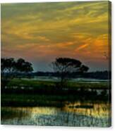 Sunset Marsh Canvas Print