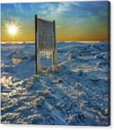 Sunset Of Frozen Dreams Canvas Print