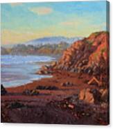 Sunset On Cambria Ca Canvas Print