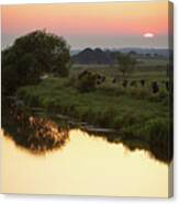 Sunset On The River 2 Canvas Print