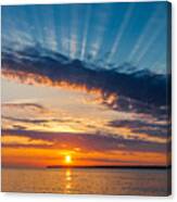 Sunset On The Superior South Shore Canvas Print