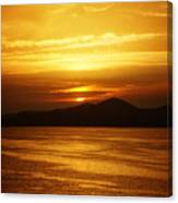 Sunset Over Athens Canvas Print