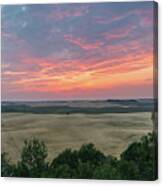 Sunset Over Teton Valley Canvas Print
