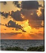 Sunset Over The Mediterranean Canvas Print