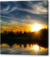 Sunset Reflections Canvas Print