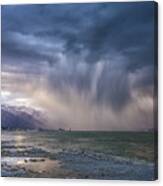 Sunset Storm Over Mono Lake Canvas Print
