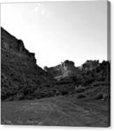 Sunset Tour Valley Of The Gods Utah 07 Bw Canvas Print