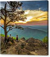 Sunset View At Ravens Roost Canvas Print