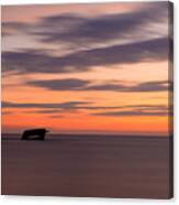 Sunset Wreck Canvas Print